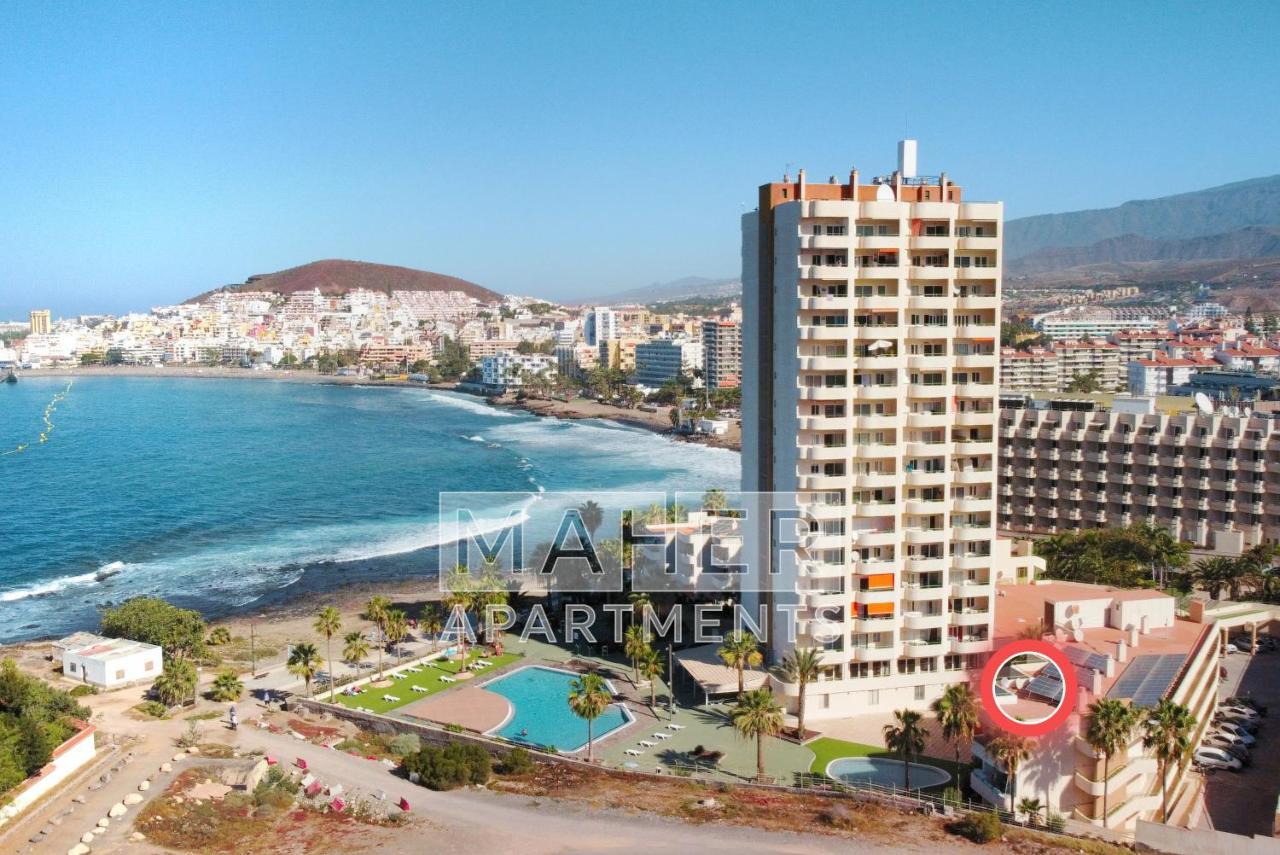 Modern Apartment With An Addictive Terrace View Los Cristianos  Exteriör bild